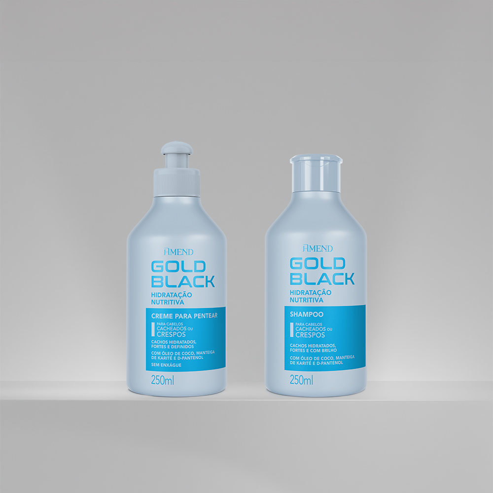 Kit Amend Gold Black Hidratação Nutritiva | 2 produtos